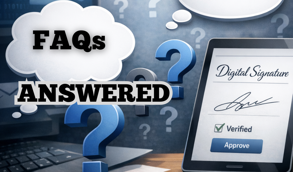Digital Signature – Frequently Asked Questions (FAQs) Answered